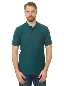 Рубашка поло мужская Мос Ян Текс цвет "Темно-зеленый " 