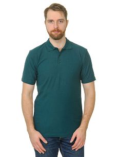 Рубашка поло мужская Мос Ян Текс цвет "Темно-зеленый " 