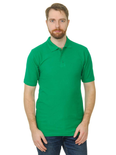 Рубашка поло мужская Мос Ян Текс цвет "Зеленый " 