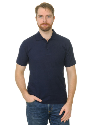 Рубашка поло мужская Мос Ян Текс цвет "Темно-синий"