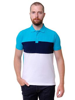 Рубашка поло мужская My Store МПК-MS-T023727 бирюза