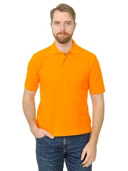 Рубашка поло мужская Мос Ян Текс цвет "Оранжевый " 