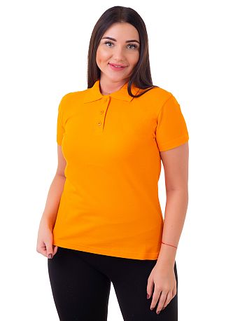 Рубашка поло женская Мос Ян Текс цвет "Оранжевый"   купить недорого оптом, совместными покупками без рядов