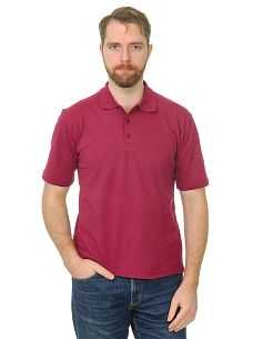 Рубашка поло мужская Мос Ян Текс цвет "Бордовый"